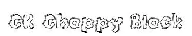 CK Choppy Block original font preview