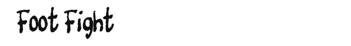 Foot Fight original font preview