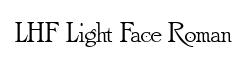 LHF Light Face Roman