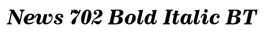 News 702 Bold Italic BT