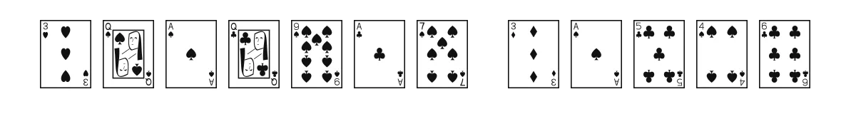 Playing Cards font preview