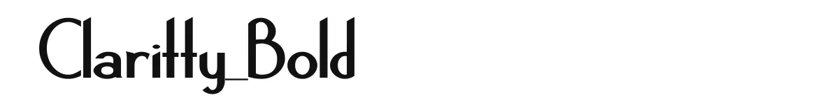 Claritty_Bold original font preview