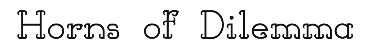Horns of Dilemma original font preview