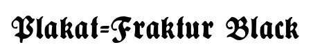 Plakat-Fraktur Black