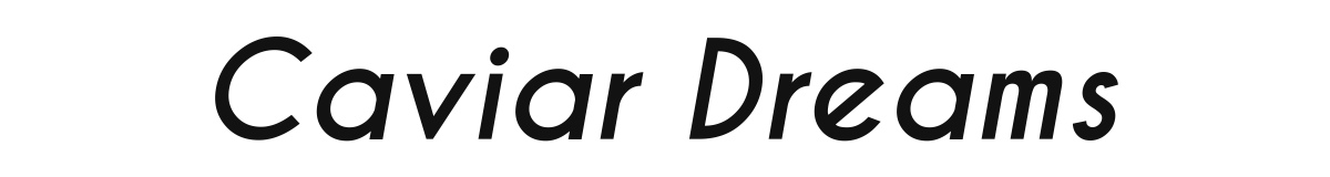 Caviar Dreams Caviardreams Bolditalic preview