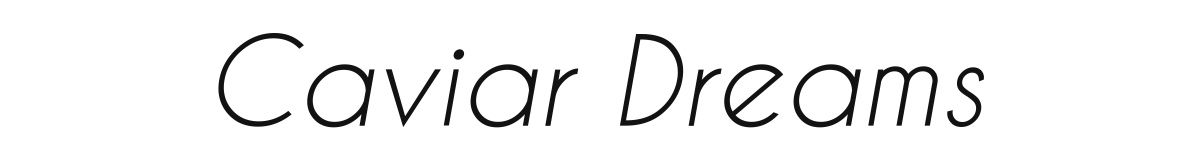 Caviar Dreams Caviardreams Italic preview