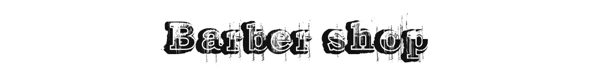 Barber shop original font preview