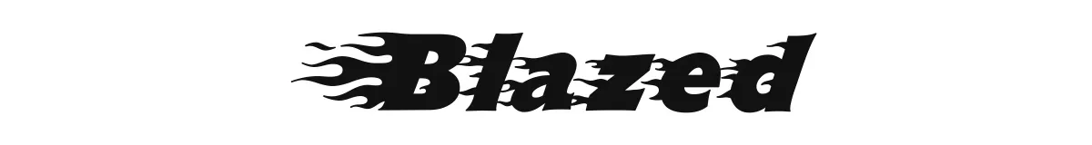 Blazed original font preview