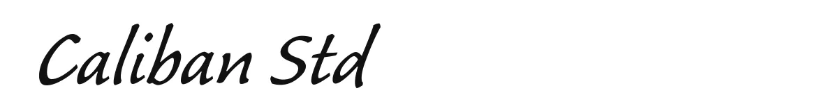 Caliban Std original font preview