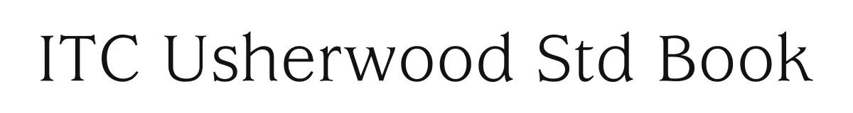 ITC Usherwood Std Book original font preview