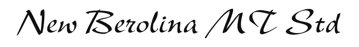 New Berolina MT Std original font preview