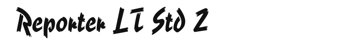 Reporter LT Std 2 original font preview