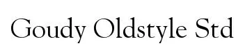 Goudy Oldstyle Std