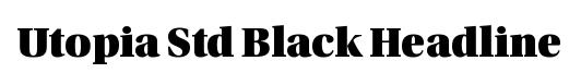 Utopia Std Black Headline