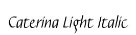 Caterina Light Italic