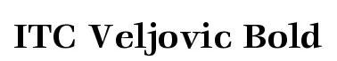 ITC Veljovic Bold