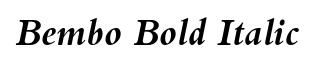 Bembo Bold Italic