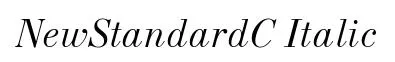 NewStandardC Italic