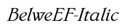 BelweEF-Italic