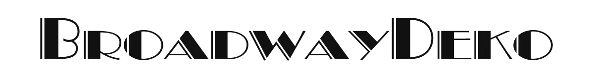 BroadwayDeko original font preview