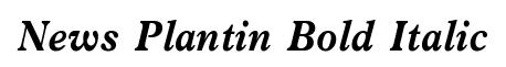 News Plantin Bold Italic