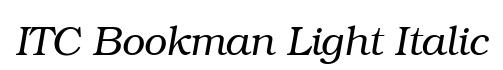 ITC Bookman Light Italic