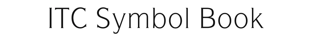 ITC Symbol Book original font preview