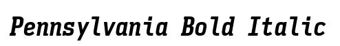 Pennsylvania Bold Italic