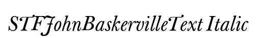STFJohnBaskervilleText Italic