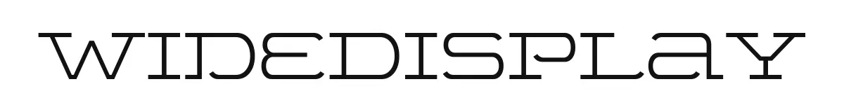 WideDisplay original font preview