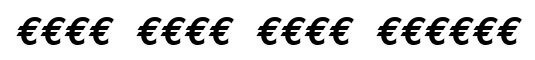 Euro Mono Bold Italic