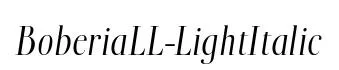 BoberiaLL-LightItalic