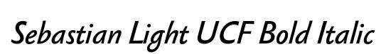 Sebastian Light UCF Bold Italic