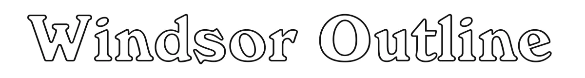 Windsor Outline original font preview