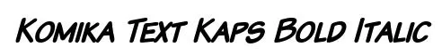 Komika Text Kaps Bold Italic