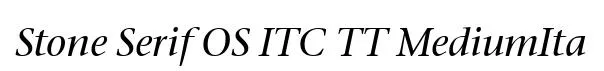 Stone Serif OS ITC TT MediumIta