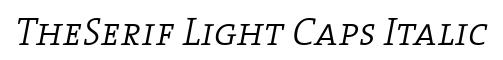 TheSerif Light Caps Italic