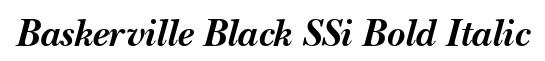 Baskerville Black SSi Bold Italic