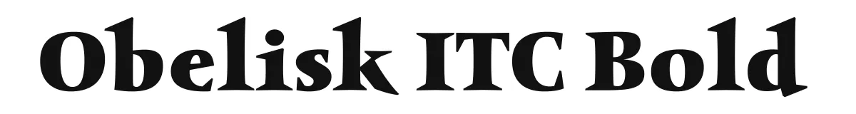 Obelisk ITC Bold font preview