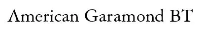 American Garamond BT