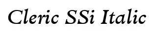 Cleric SSi Italic