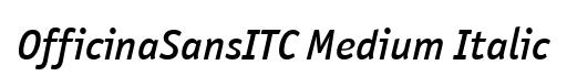 OfficinaSansITC Medium Italic