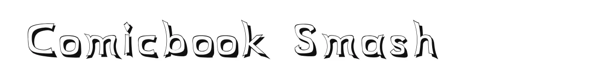 Comicbook Smash original font preview