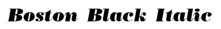 Boston Black Italic