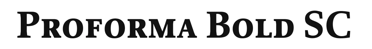 Proforma Bold SC font preview