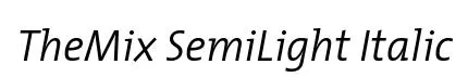 TheMix SemiLight Italic