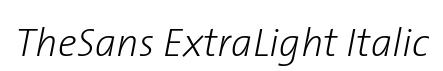 TheSans ExtraLight Italic