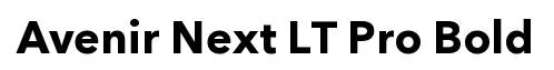 Avenir Next LT Pro Bold font preview