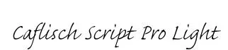 Caflisch Script Pro Light