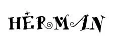 HERMAN original font preview